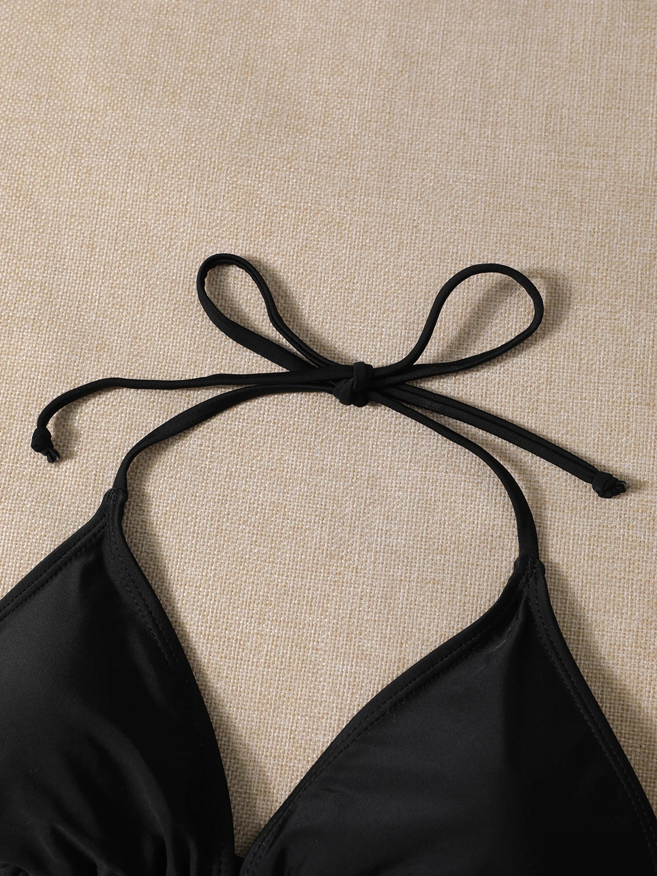 Summer Sexy Black Two-piece Triangle Bikini Swimsuit Women's Beachwear Fashion Summer Bikini - Sun Studio