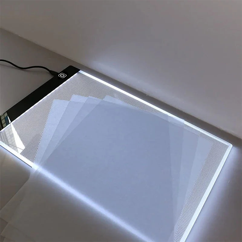 A2/A3/A4/A5 LED Light Pad for Diamond Painting Kits, USB Powered Adjustable Brightness Diamond Art Light Board with Accessorie - Sun Studio