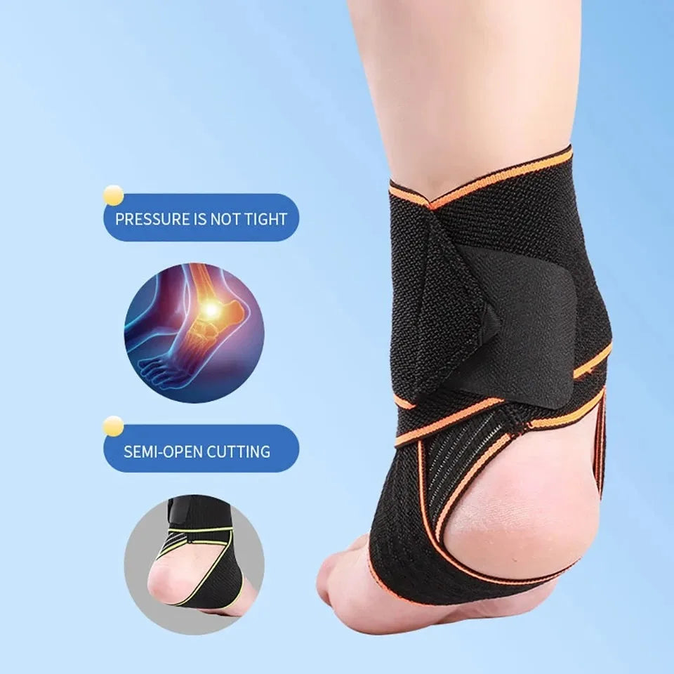 1PCS Professional Elastic Ankle Support Brace Sports Strain Wraps Bandages Weave Ankle Protector for Fitness Running Basketball - Sun Studio