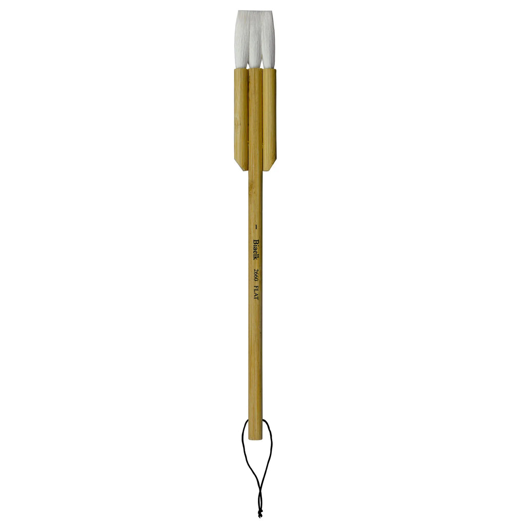 High quality Biaelk 2660Flat goat hair bamboo handle art supplies watercolor artist brush - Sun Studio