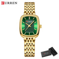CURREN Luxury Women Watches Fashion Casual FemaleLadies Stainless Steel Quartz Wristwatches Life Waterproof Girlfriend Gift - Sun Studio