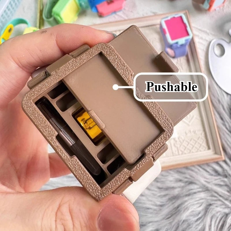 Watch Style Watercolor Paint Packing Box Portable Watercolor Palette/view Frame Artist Travel Painting Art Supplies - Sun Studio