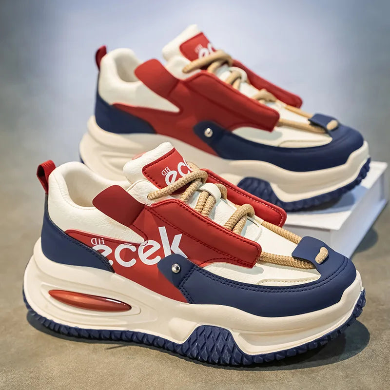 New Youth Thick Bottom Casual Sneakers Korean Edition Men's Versatile Breathable Running Shoes High Quality Zapatos para hombres