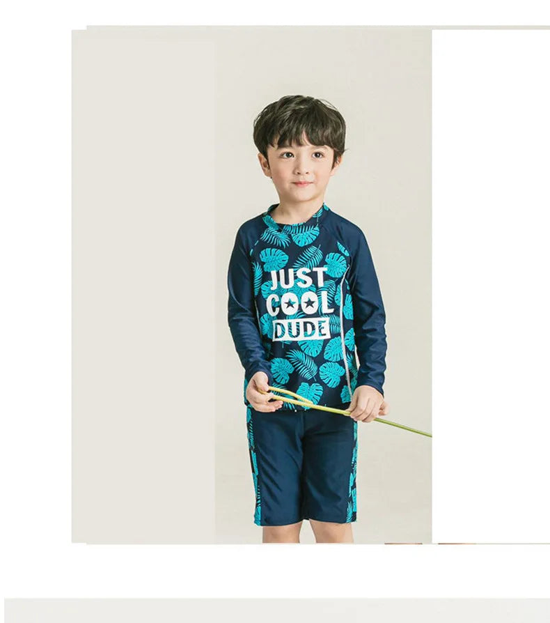 2-10 Years Baby Boy Swimsuit Children's Swimwear for kids Quick Drying Sun Protection Swimwear Clothes set - Sun Studio