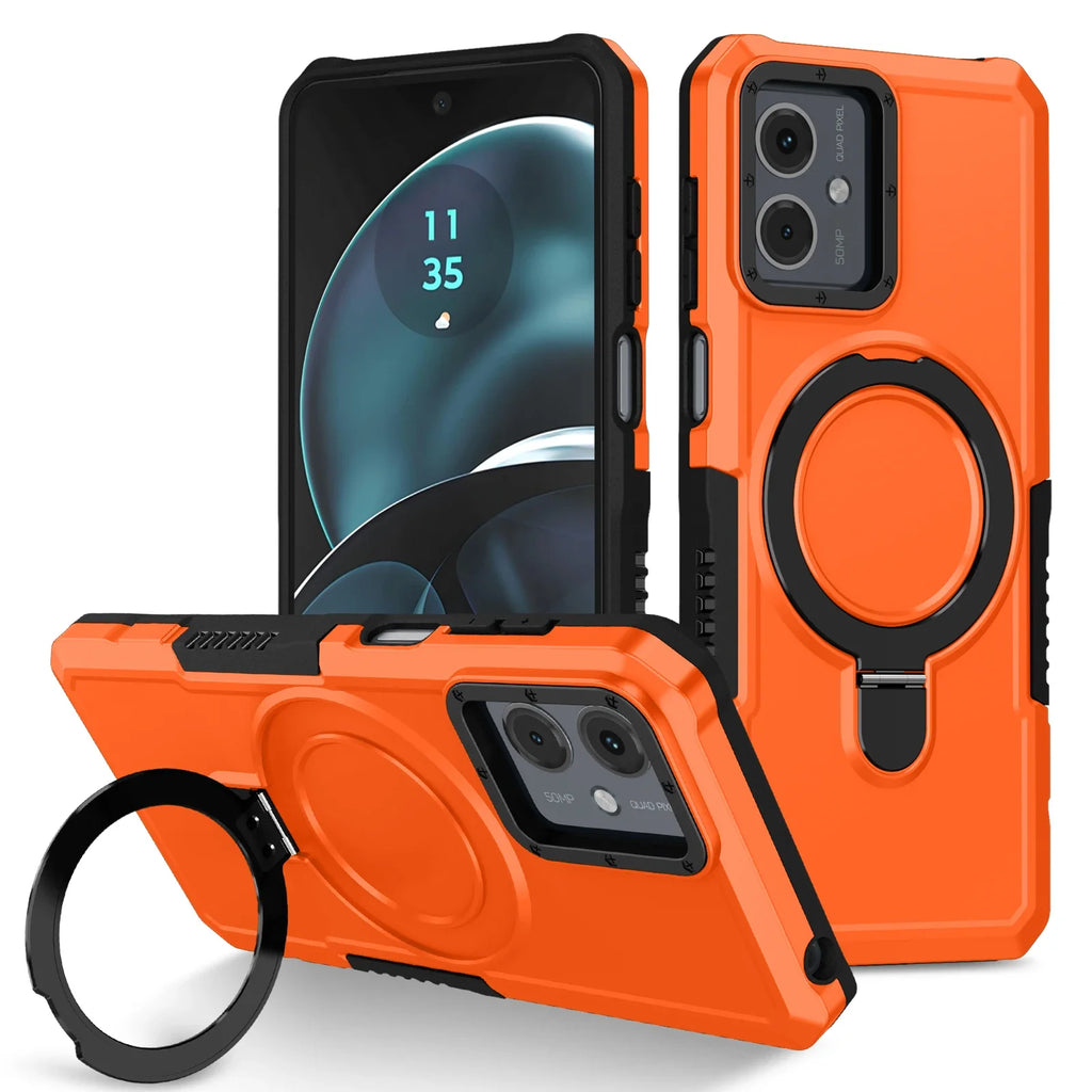 Military Grade Armor Case For Motorola Moto E14 G04S G04 G24 G54 G14 G84 G22 E13 Cover Shockproof Stand Holder Coque Shell Funda - Sun Studio