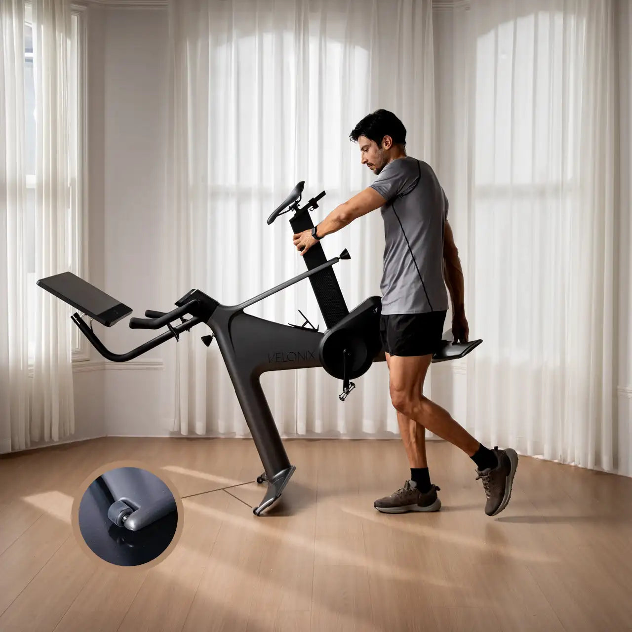 Home Indoor Gym Fitness Exercise Bike Steel Sport Bike for Spin Indoor Training - Sun Studio