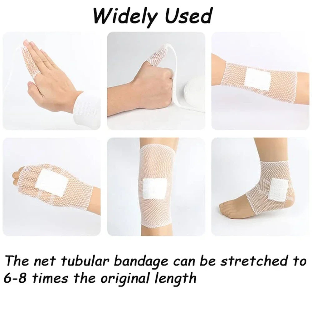 Tubular Bandage Elastic Net Wound Dressing  Retainer Tubular Stretch Elastic Gauze Bandage Without The Use of Adhesive Tape - Sun Studio