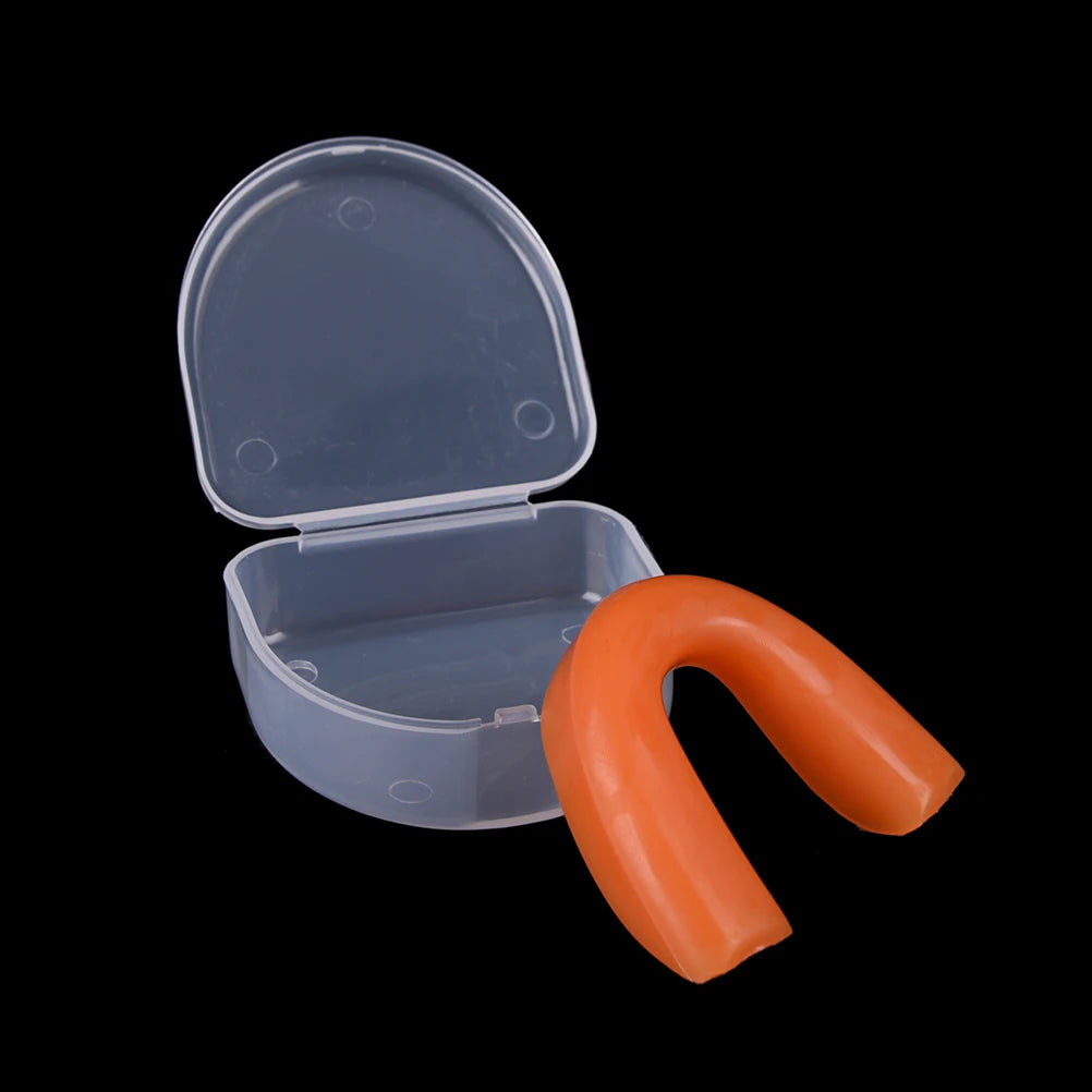 Sport Mouth Guard Teeth Protector Adults Mouthguard Tooth Brace Protection Basketball Rugby Boxing Karate With Plastic Case Box - Sun Studio
