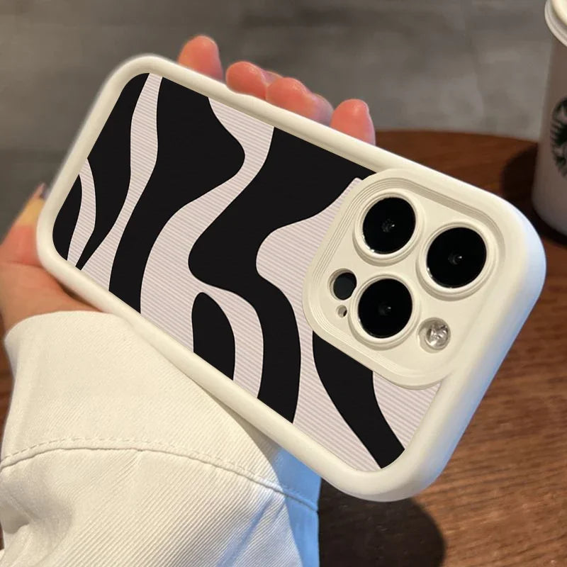 Case for Xiaomi 14 Cases Poco F5 Case Zebra Stripe Lattice Cases for Xiaomi 11 Lite 5G NE 13T 13 12T 12 Poco M6 X6 X5 Pro Cover - Sun Studio
