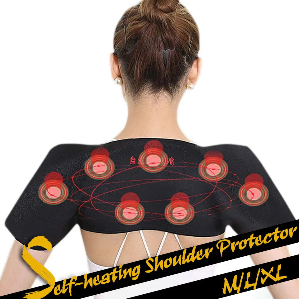 GOBYGO Tourmaline Self-heating Heat Therapy Pad Shoulder Protector Support Body Muscle Pain Relief Health Care Heating Belt - Sun Studio