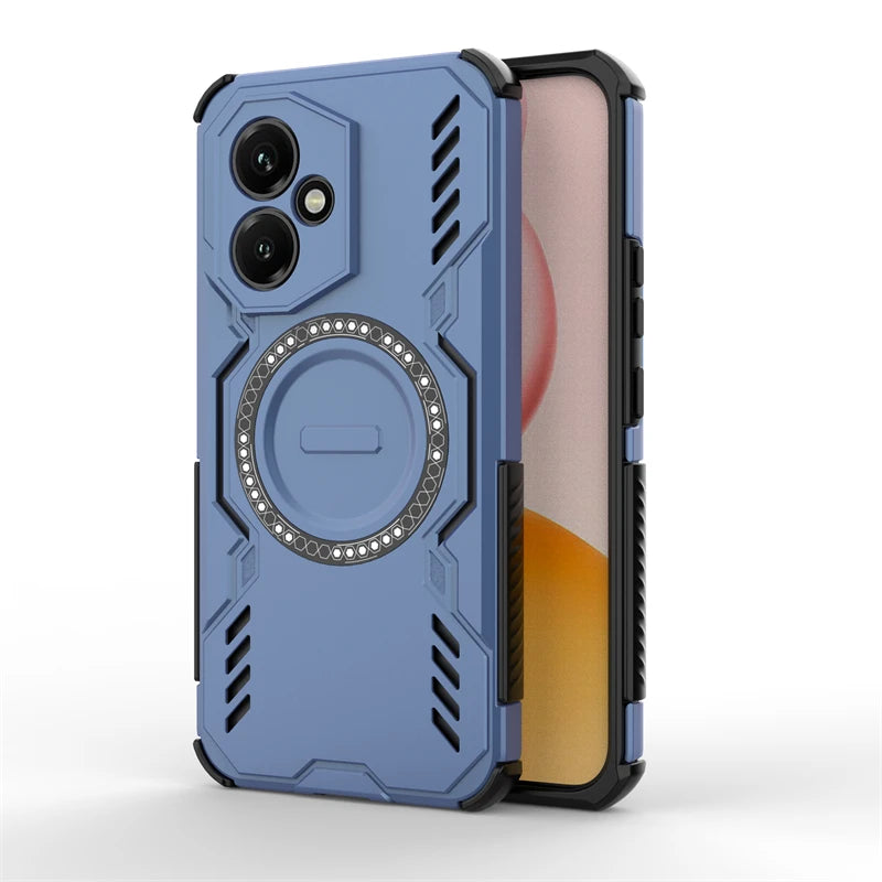 Shockproof Armor Case For Honor 400 Magnetic Adsorption Wireless Charge Cover For Honor 400 Pro 400 Lite Case For Honor 400 Case - Sun Studio