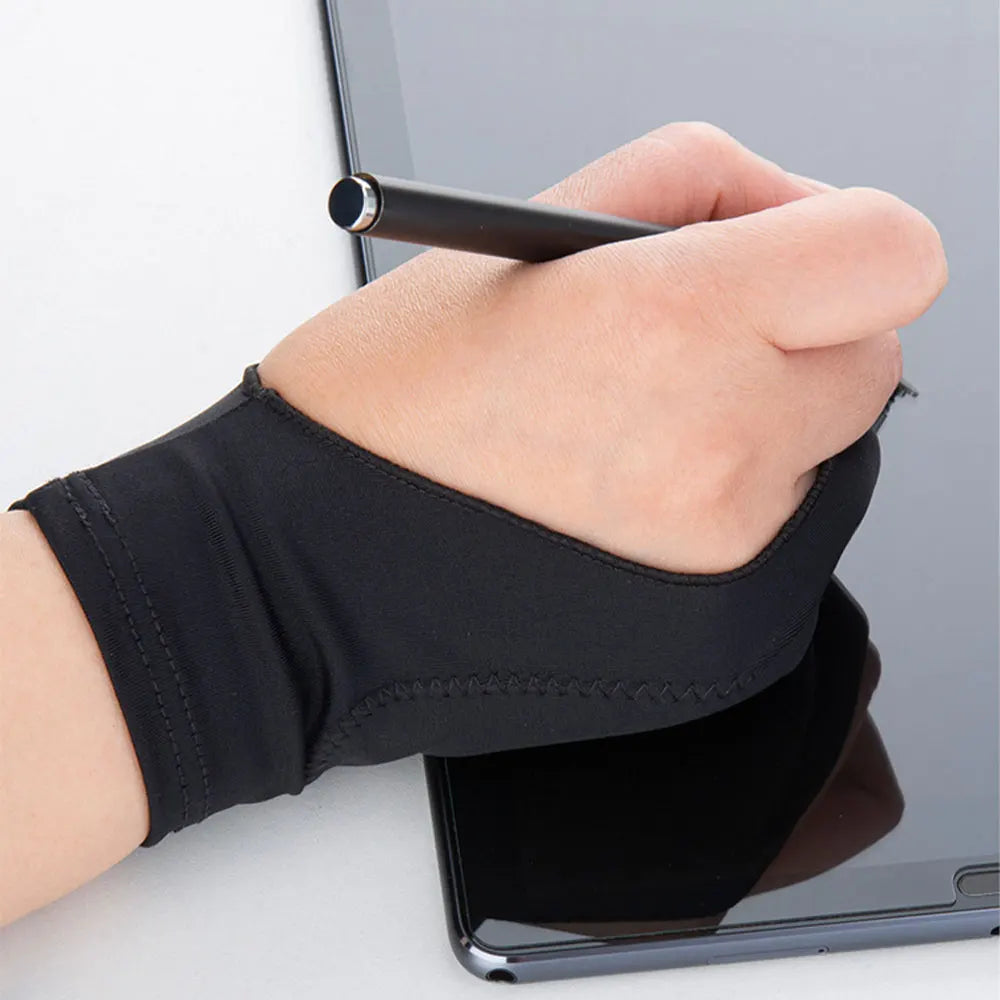 Drawing Gloves Palm Rejection Two Finger Hand Gloves for Tablet Digital Board Screen Touch Drawing Anti-fouling Gloves - Sun Studio
