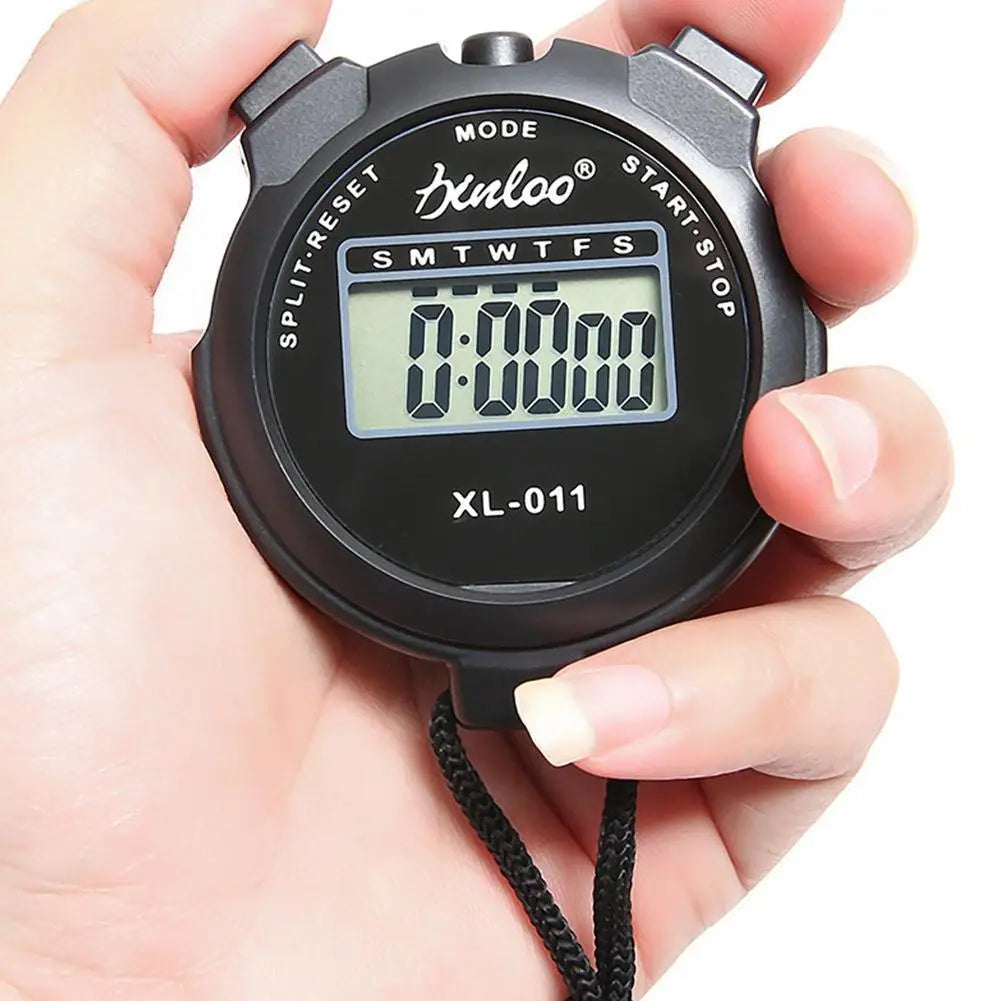 Portable Handheld Sports Stop Watch Digital Display Fitness Timer Counter 4Colors For Sports Stopwatch Chronograph - Sun Studio