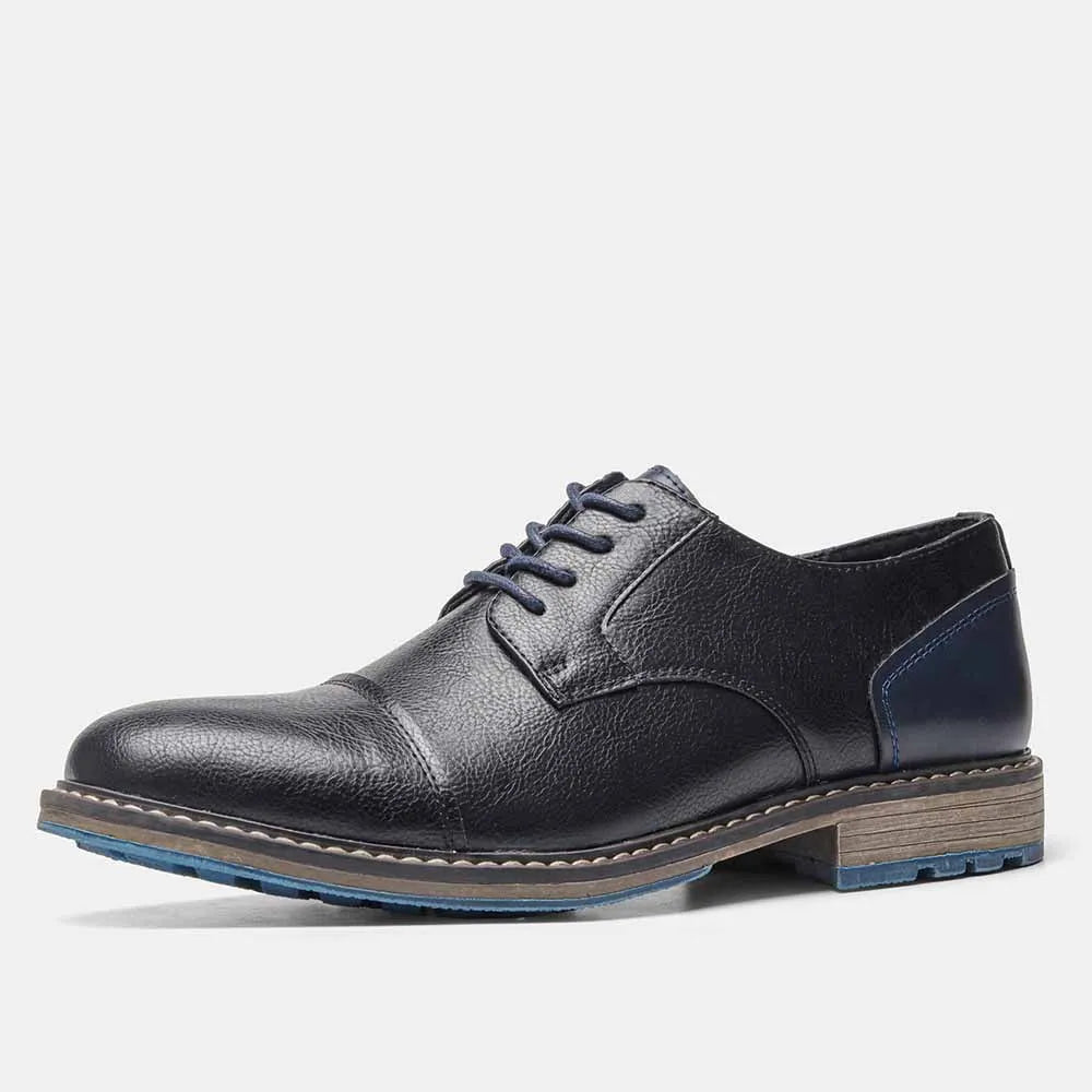 Business Men's Leather Shoes European American Casual Man Leather Shoe Retro Trend Men's Shoes Large Size Leather Shoes for Men
