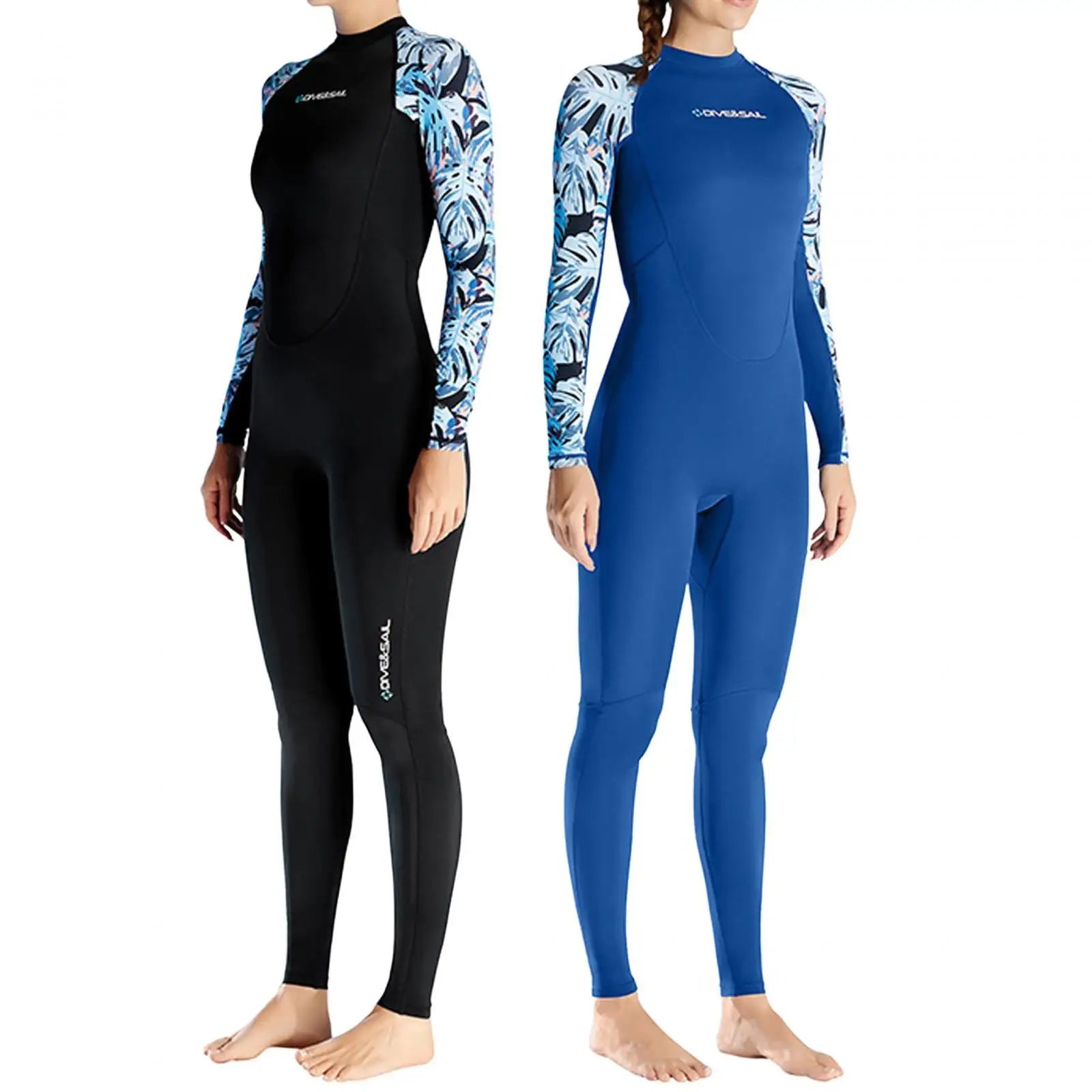 Woman Diver Diving Suit New Color stitching 3mm Surf Diving Equipment Long Sleeve Quick Dry Swimsuit Women Swimwear - Sun Studio