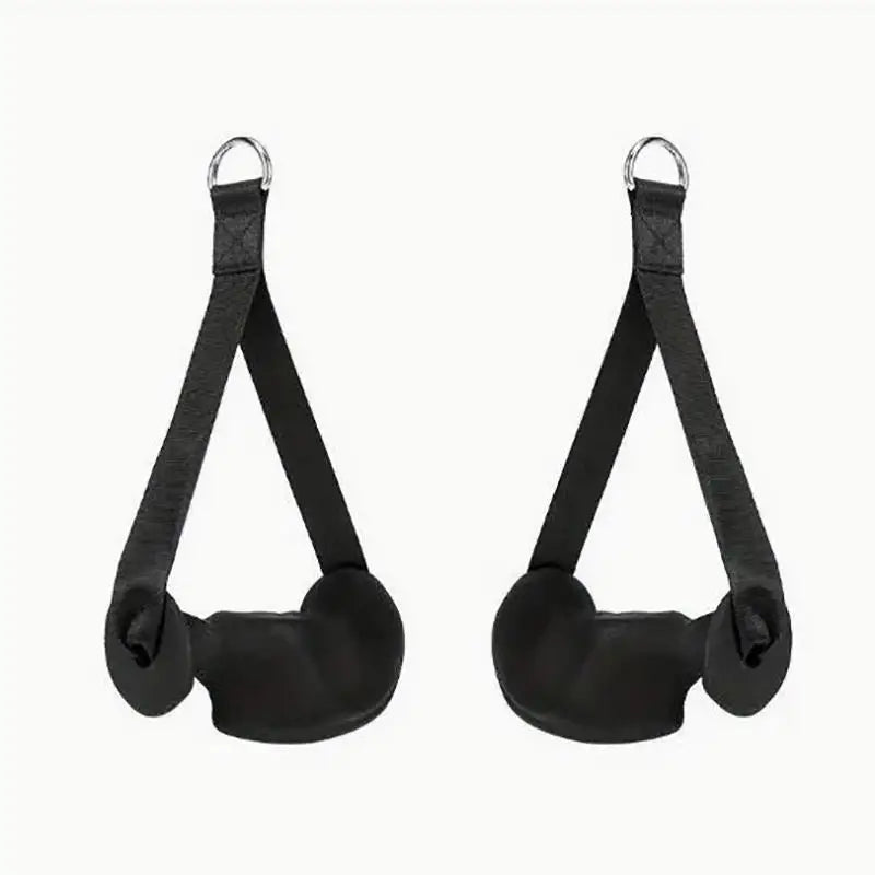 2 Pcs Ergonomic Exercise Handles, Resistance Band Handles Cable Machine Attachments for Gym Pulley Machine LAT Pulldown System. - Sun Studio
