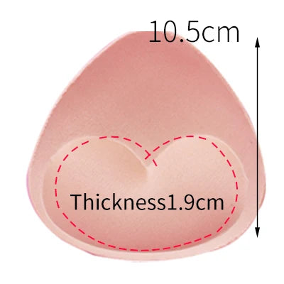1pair Sponge Inserts In Bra Padded for Swimsuit Breast Push Up Fill Brassiere Breast Patch Pads Women Intimates Accessories - Sun Studio