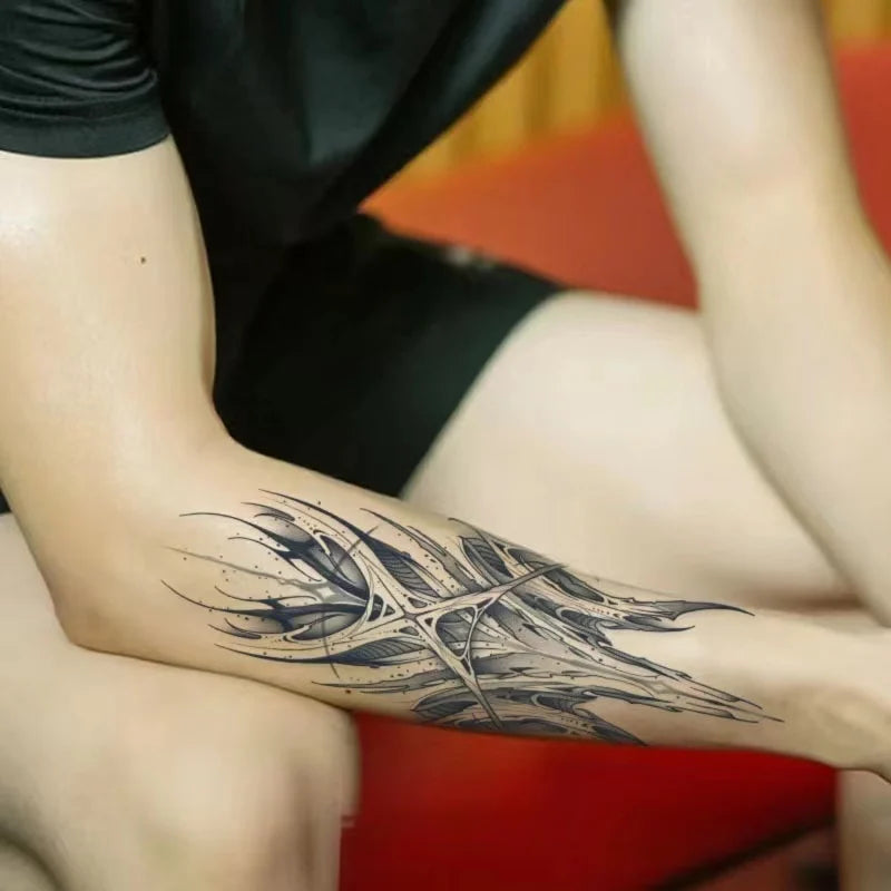 Japanese Aesthetic Samurai Juice Tattoo Stickers Waterproof Durable Bodyguard Knife Semi-permanent Fake Tattoo Arm Simulation - Sun Studio