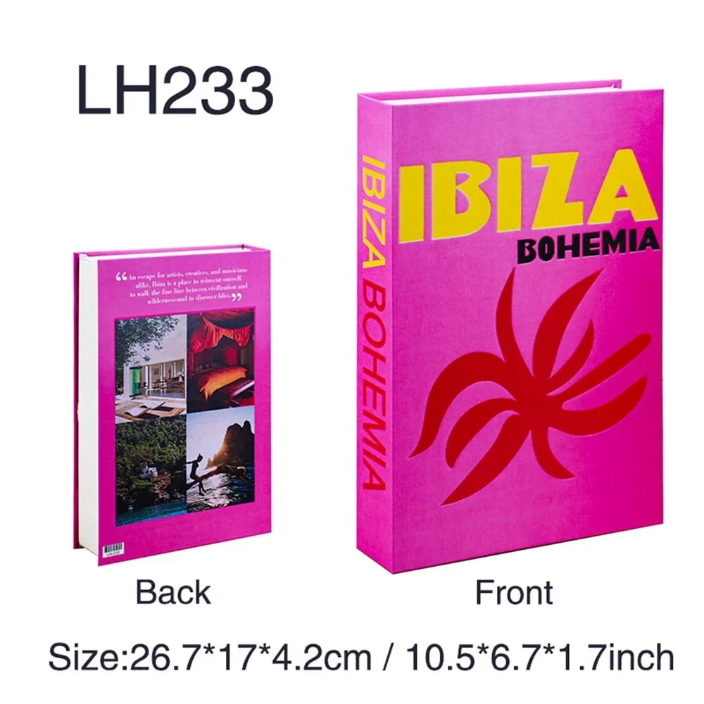 Bunte Reisereihe Fake Bücher für Wohnkultur Kaffeetisch Ornamente Mode Dekoration Bücher für Wohnzimmer Amalfi Italien