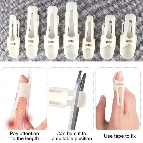 1x Finger Splints Mallet Brace Plastic Finger Support Immobilizer Joint Protection Holder Injury Mallet Sports Finger Protector - Sun Studio