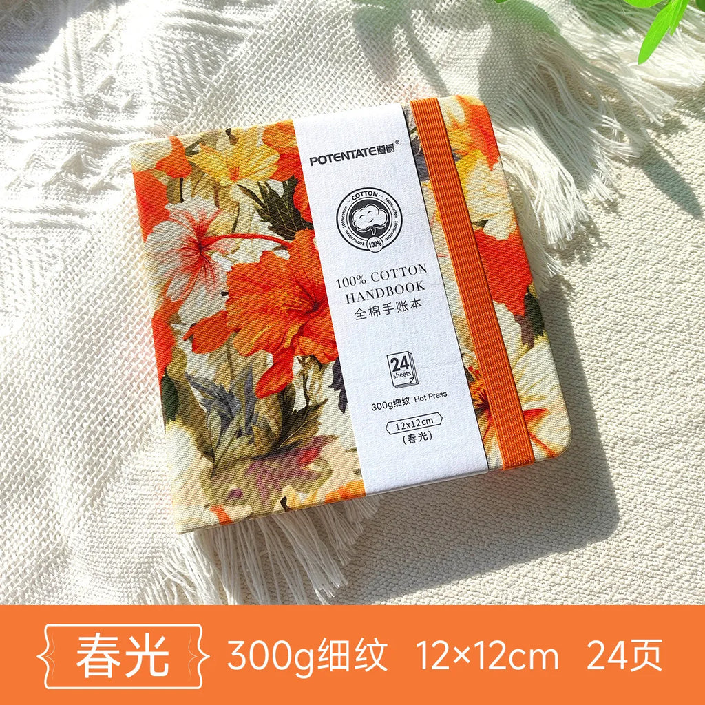 POTENTATE Watercolor 100% Cotton Paper Pad 24 Sheets10x10cm/9x14cm/13x19cm Artists Beginners Watercolor Sketchbook Drawing Paper - Sun Studio