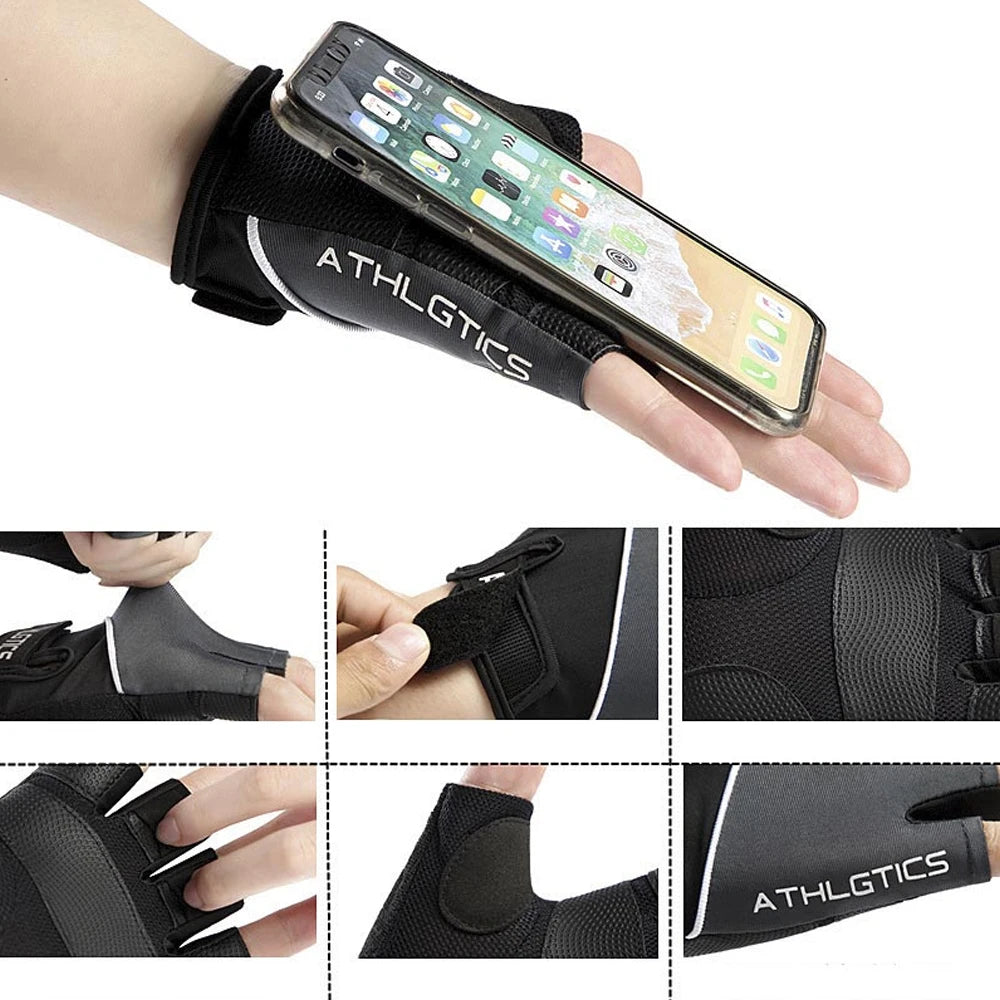 Gym Gloves for Men Women Fitness Weight Lifting Wristband Gloves Body Building Training Sports Exercise Cycling Glove Shockproof - Sun Studio