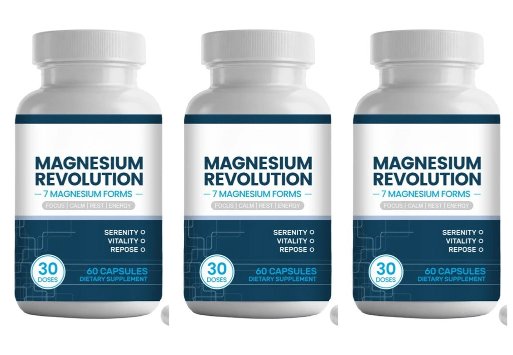 Magnesium Supplement Capsules for Support Enhance Vitality, Provide Energy Dietary Supplementation 60 Capsules - Sun Studio