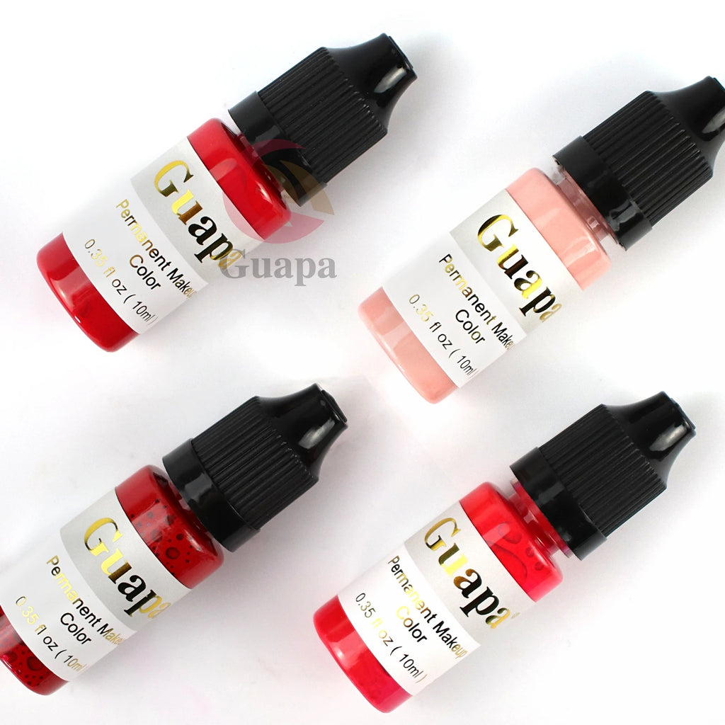 10ML Tattoo Ink Micro pigment Lip Eyebrow Permanent Makeup Pigment Tattoo Supplies for Tattoo Eyebrow Eyeliner Lip - Sun Studio