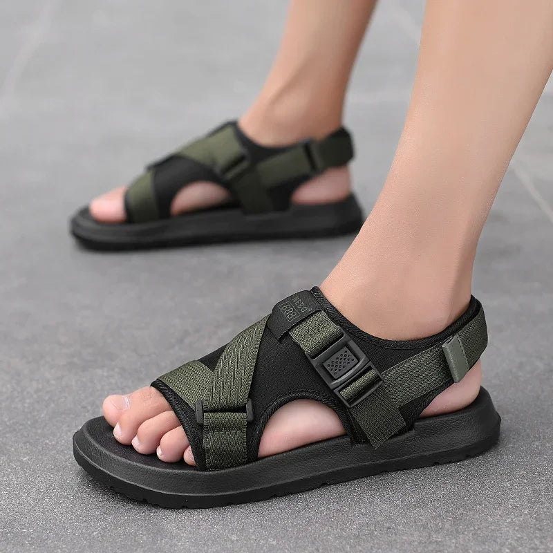 Casual Versatile Trendyy Roman Sandals Non-slip Wear-resistant High-looking Sandals Outdoor Casual Slippers Indoor Sandals Women - Sun Studio