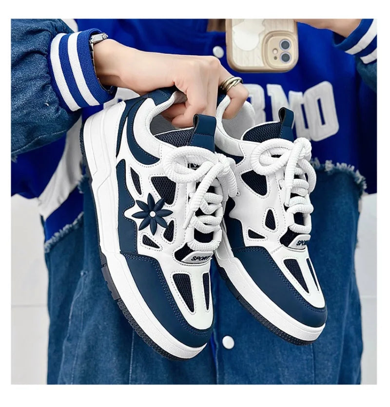 Men's Sneakers Luxury Leather Casual Shoes 2025 Fashion Skateboard Shoes for Men Daily Training Shoes Tenis Masculino - Sun Studio