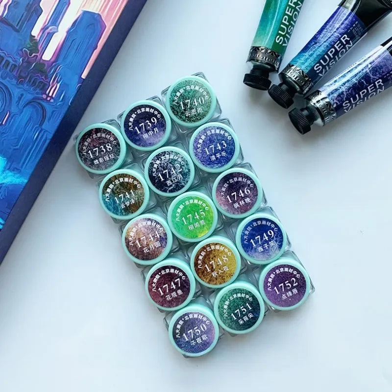 10/12 Color Layered Color 2/3mL Wet Separate Watercolor Pigment Artist Level Art Transparent Painting/Chinese Painting Creation - Sun Studio