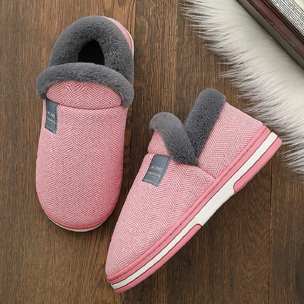 Big Size 48 49 Men Warm Home Slippers Winter Casual Shoes Women Soft Slides Couples Floor Slipper Indoor Bedroom Non Slip Flats - Sun Studio