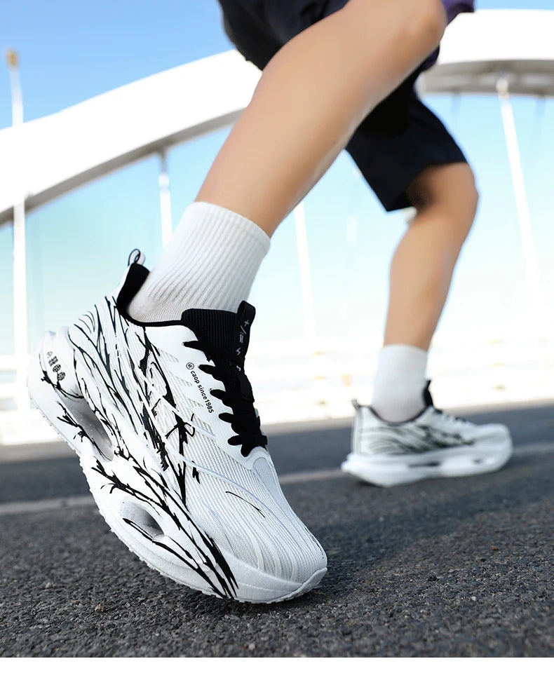Men Sport Shoes Professional Cushioned Carbon Plate Running Shoes Breathable Couple Casual Sneakers Marathon Athletic Footwear - Sun Studio
