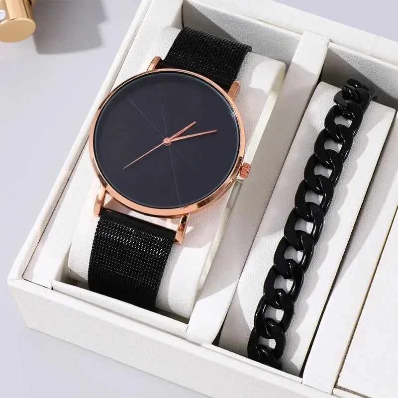 Mens Fashion Business Quartz Wristwatch Fashion Calendar Men Watch Stainless Steel Mesh Belt Men Luxury Silver Bracelet Watches - Sun Studio