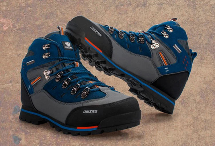 2026 High Gang Outdoor Hiking Shoes Men Winter Mountain Climbing Trekking Boots Top Quality Outdoor Fashion Casual Snow Boots