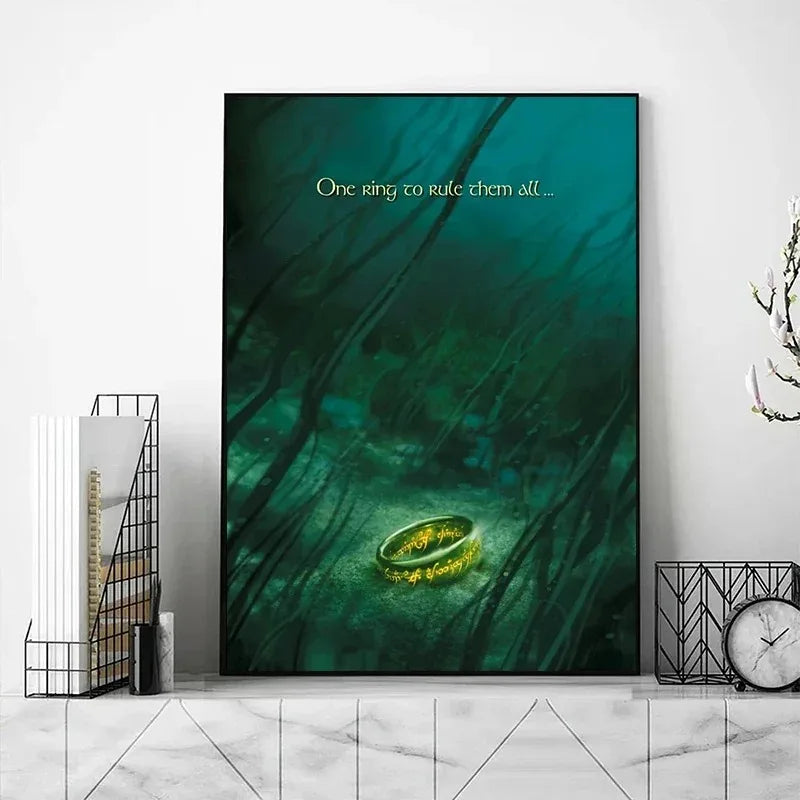 Retro Classic Movie T-The L-Lords of The R-Rings Poster Print Canvas Painting for Living Room Home Decor No Frame - Sun Studio