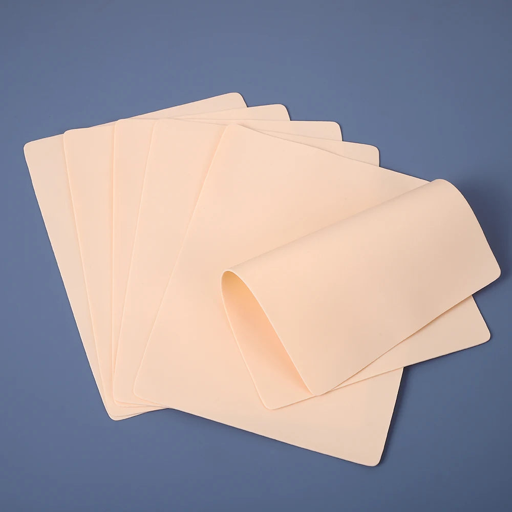 20/10/5/3/1PCS Tattoo Practice Skin Blank Fake Tattoo Skin Synthetic Leather for Permanent Makeup Tattoo Beginner Exercise Tool - Sun Studio