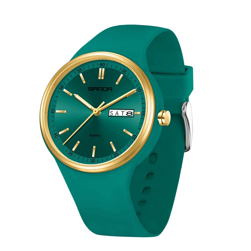 Fashion Calendar High Guality Women's Quartz Watch Silicone strap Ladies Watches Simple Elegant Watch For Woman Lady Wristwatch. - Sun Studio
