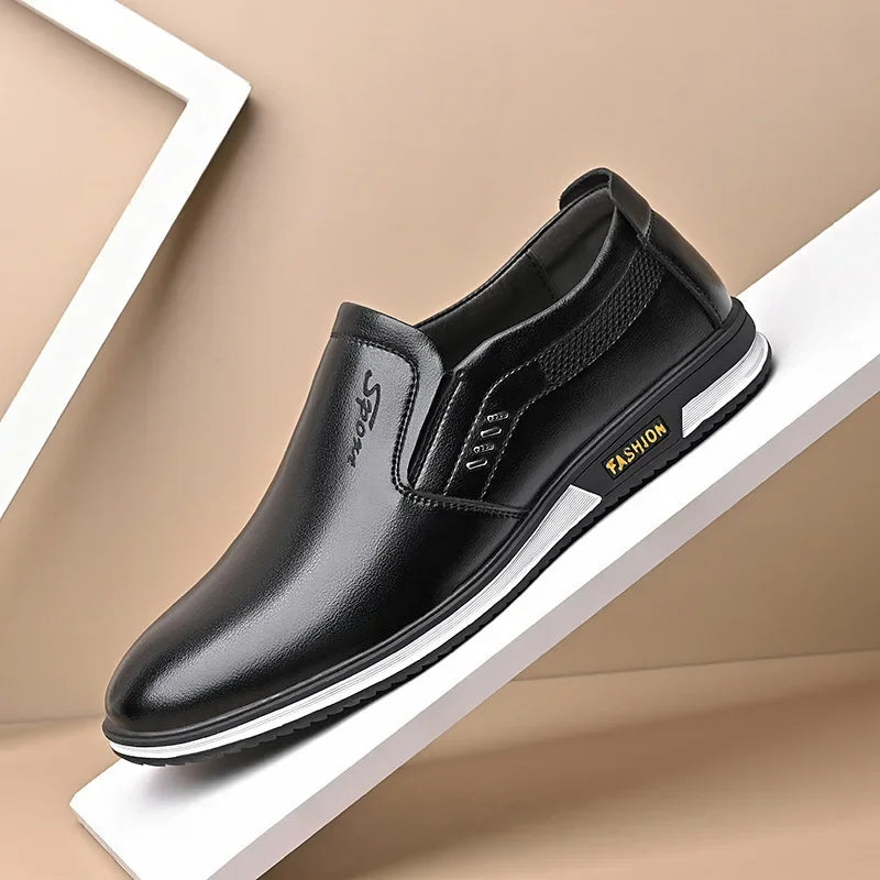 Brand Leather Shoes for Men Designer Loafers High Quality Adult Moccasins Men Driving Shoes Male Footwear Men's Formal Shoes - Sun Studio