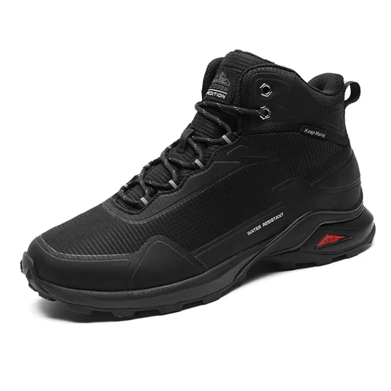 Men Winter Boots Snow Hiking Sneakers Water Resistant Mid Ankle Work Casual Hiker Trekking Outdoor Anti Slip Waterproof Shoes - Sun Studio