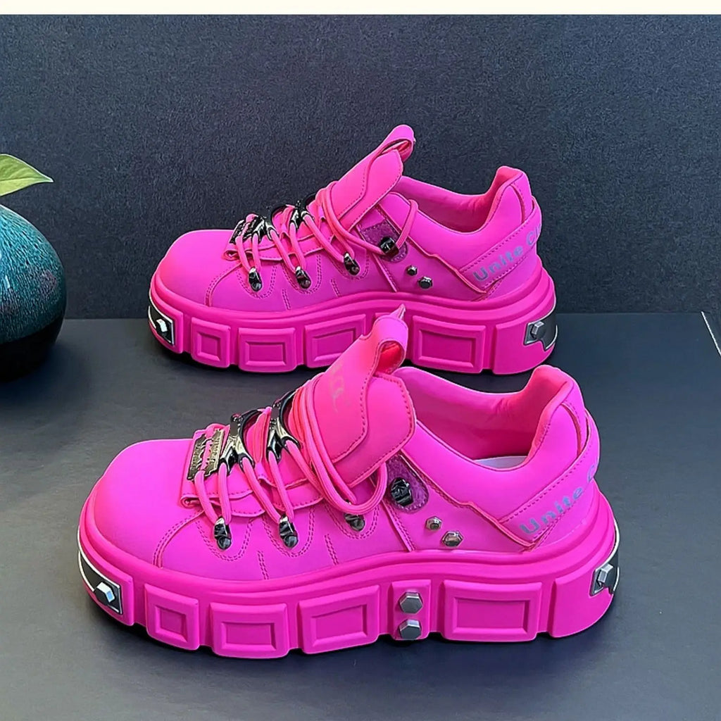 Spring and Autumn New Quality Men's Shoes Thick soled Height Increasing Casual Shoes Mountaineering Travel Outdoor Sports Shoes - Sun Studio