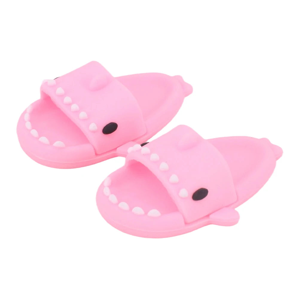 For Labubu Doll Clothes Swimsuit Cute Shark Slippers 15-17Cm Plush Doll Glasses Straw Hat,For labubu Accessories Holiday Gifts - Sun Studio