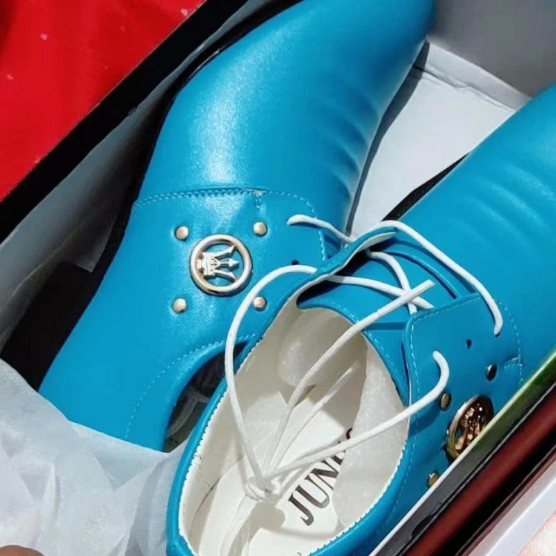 Summer Leather Shoes for Men Male Leather Fashion Business Luxury Colorful Party Dress Shoes Loafers 남성구두 Sapatos Masculinos - Sun Studio