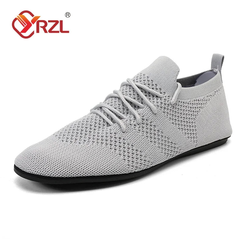YRZL Mesh Loafers Men Driving Moccasins High Quality Flats Walking Shoes Breathable Non Slip Casual Loafers Summer Mens Shoes - Sun Studio