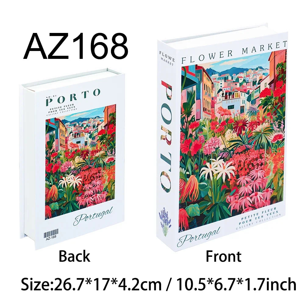 Colorful Travel Series Fake Books For Home Decor Coffee Table Ornaments Fashion Decoration Books for Living Room Amalfi Italy - Sun Studio