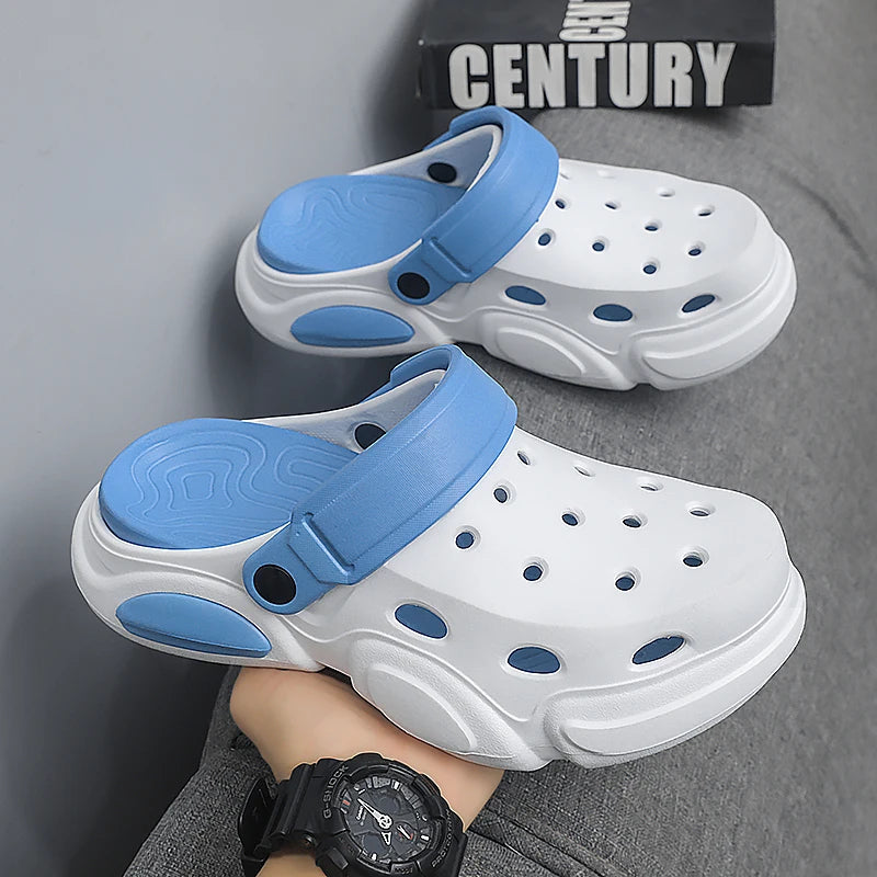Summer Men's Thick-Soled Non-Slip Breathable Toe-Cap Sandals Casual Beach Slippers - Sun Studio