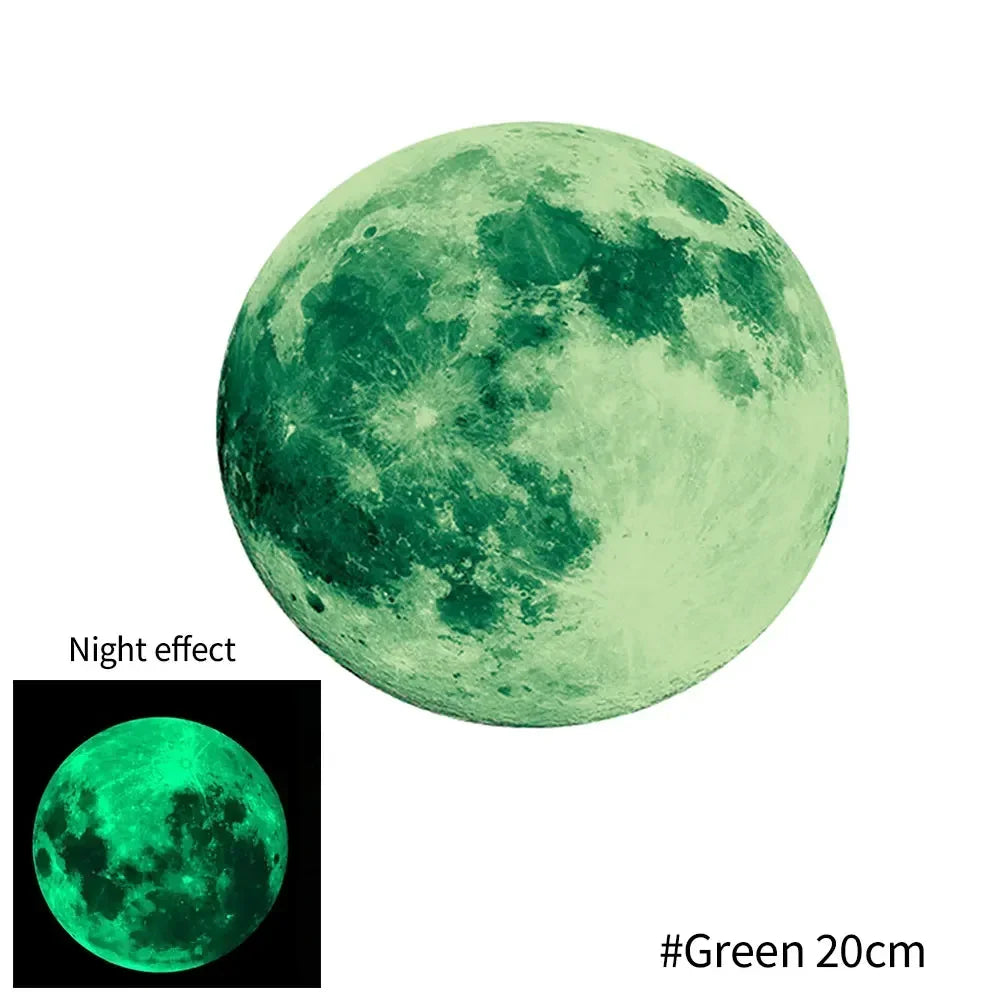 Colorful Moon Luminous Wall Stickers For Kids Room Bedroom Ceiling Art Decals Home Decor Unicorn Stars Glow In The Dark Stickers - Sun Studio
