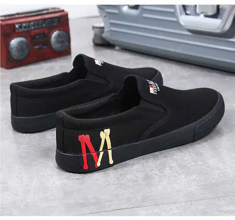 2023 New Canvas Shoes Men Summer Classic Loafers Men Casual Shoes Breathable Lazy Walking Flat Men Shoes Sneakers Plus Size 47 - Sun Studio