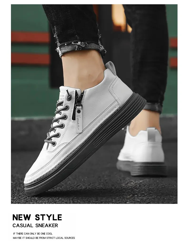 Sports Shoes Men's High-top Casual Shoes Platform Footboard Shoes Spring and Autumn Comfortable Fabrics Luxury Designer Shoes - Sun Studio