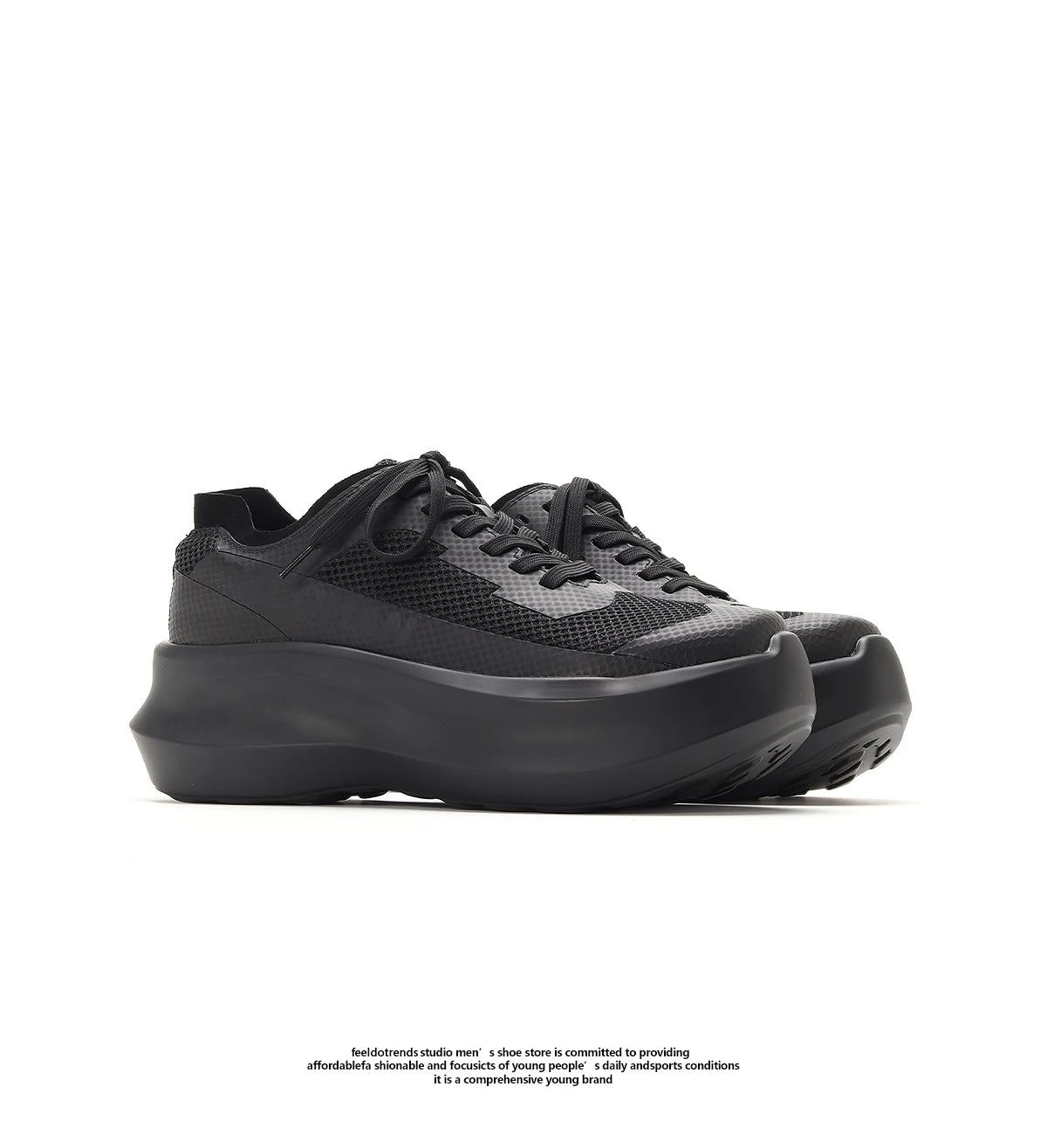 Summer New Mesh Shoes Men's Height 7CM Casual Breathable Dad Shoes Sponge Cake Shoes Thick Bottom Trendy Sports Shoes - Sun Studio